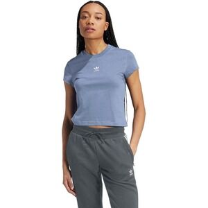 adidas Women's Essentials Slim T-Shirt Cropped Ash Blue Size Medium NWT $25